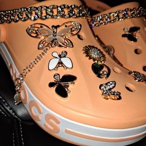 BOUJEE CHIC Customized  inspired crocs/clog @VONIQUE BOUTIQUE69 "Queen Bea"